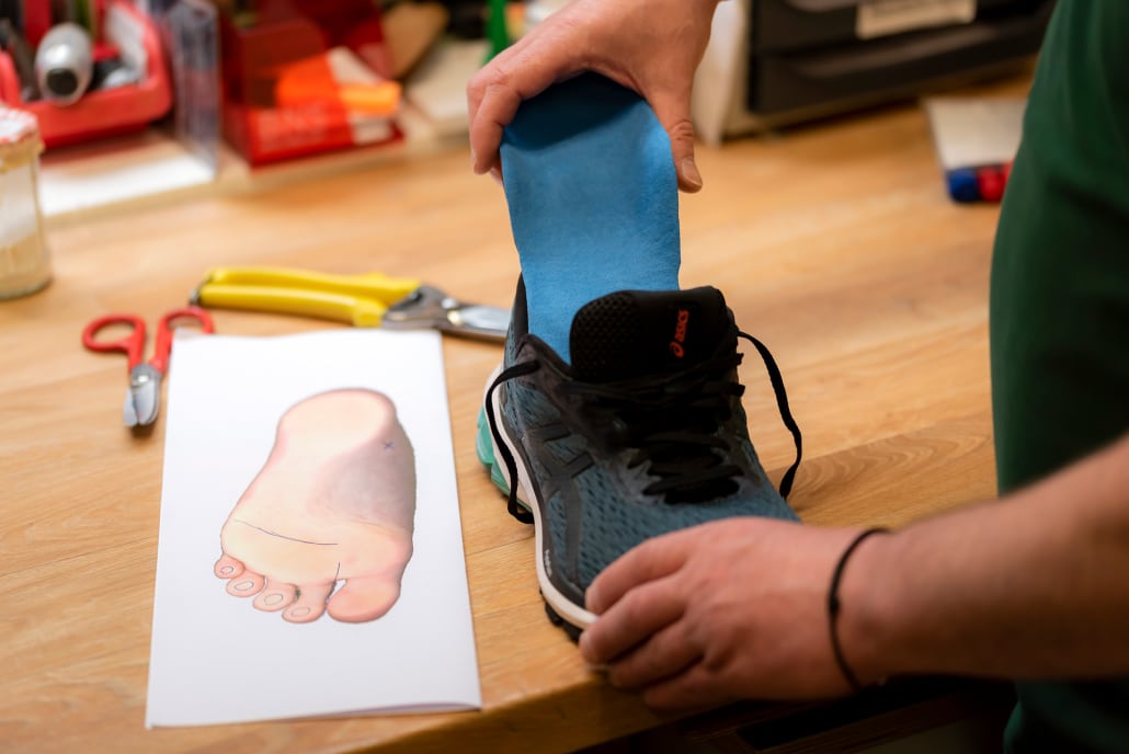 Sporteinlagen angepasst an den Laufschuh